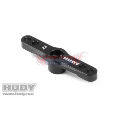 HUDY ALU THROTTLE SERVO HORN - KO PROPO, SANWA - 2-HOLE - 23T - 293504